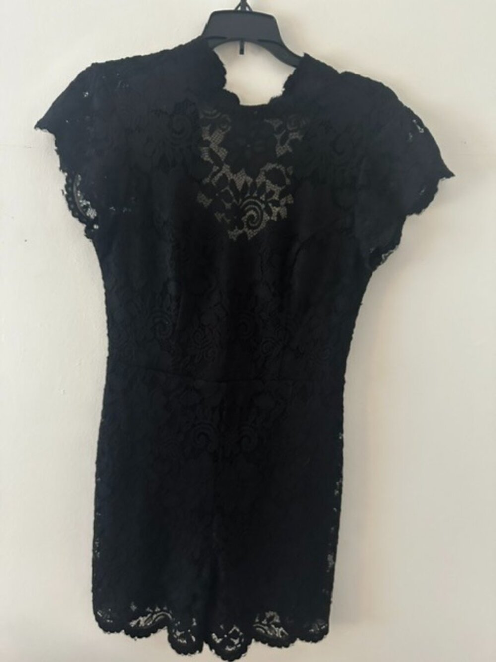 Bebe Victoria Crochet Lace Romper